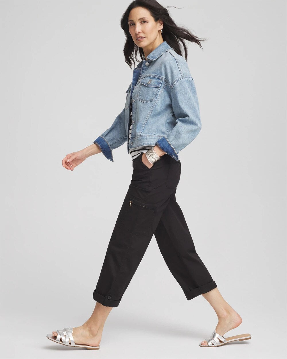 Poplin Cropped Pants - Chico's