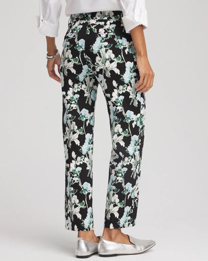 Floral Emme Straight Ankle Pants - Chico's