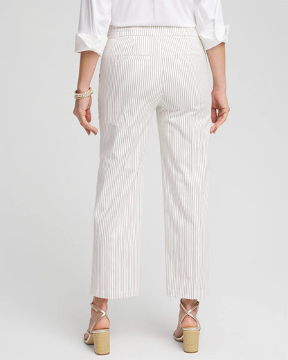 Emme Striped Sailor Straight Crops - Chico's