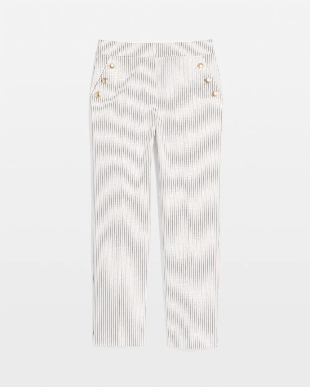 Emme Striped Sailor Straight Crops - Chico's