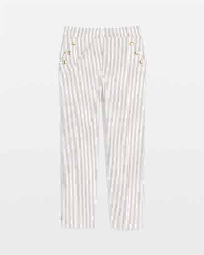 Emme Striped Sailor Straight Crops - Chico's