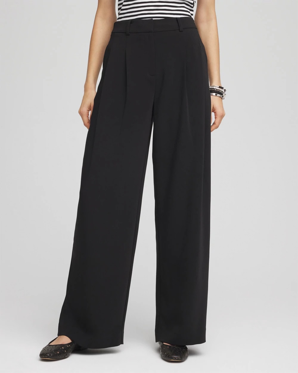 Crepe Pleated Relaxed Pants - Chico's