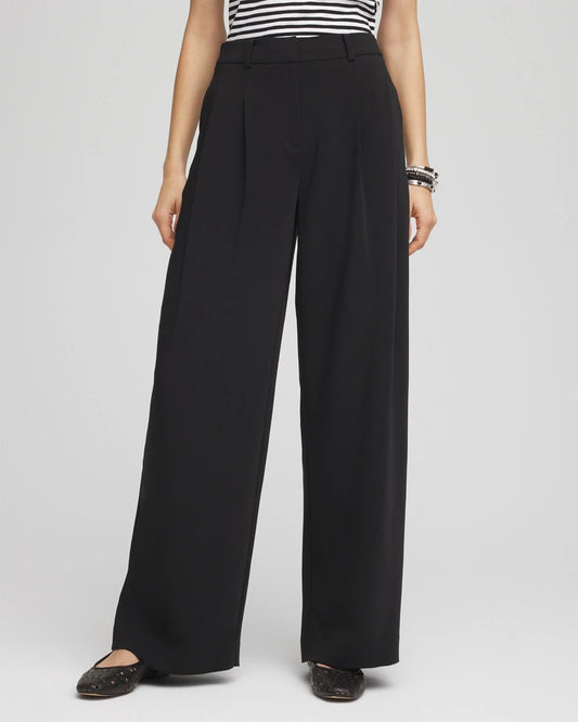 Crepe Pleated Relaxed Pants - Chico's