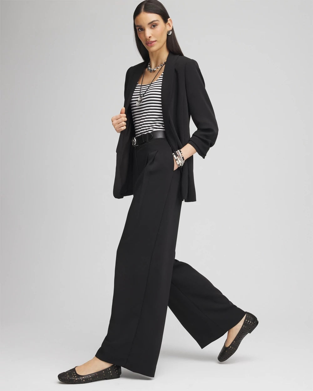 Crepe Pleated Relaxed Pants - Chico's