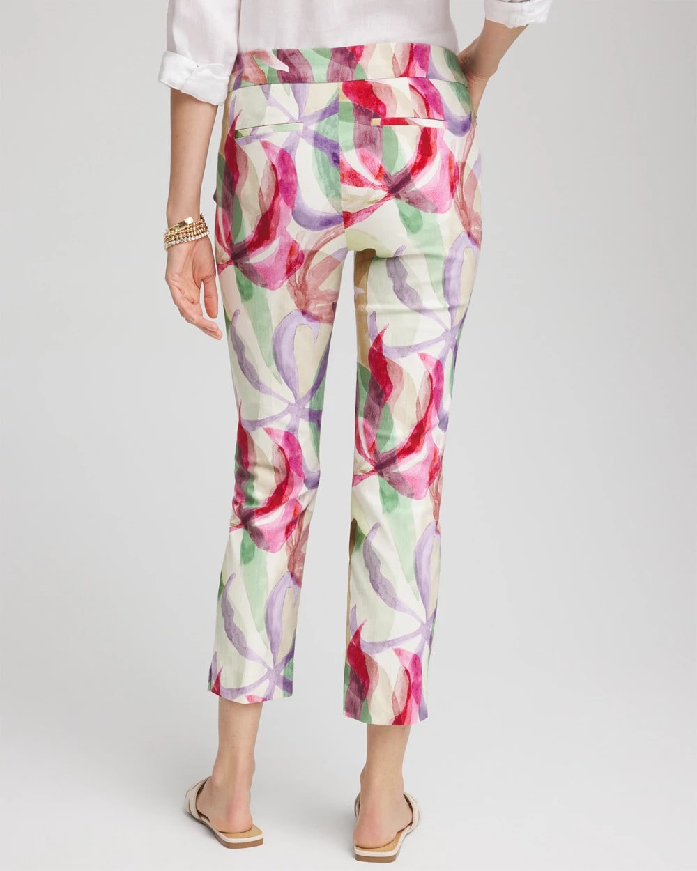 Brigitte™ Slub Slim Cropped Pants - Chico's
