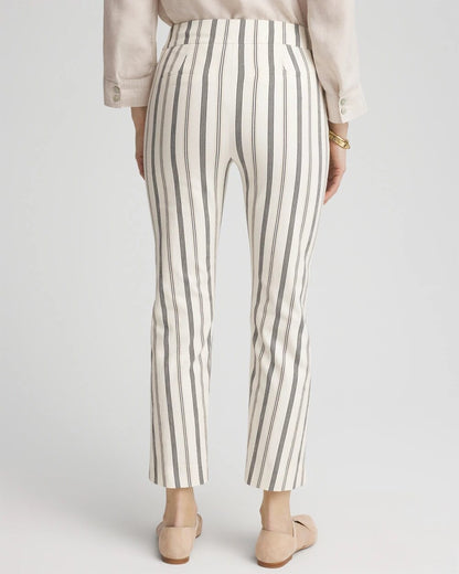 Brigitte™ Slub Striped Cropped Pants - Chico's