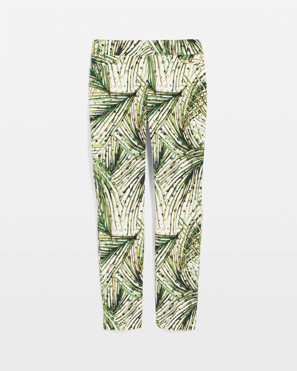 Brigitte™ Slim Ankle Palm-Print Pants - Chico's