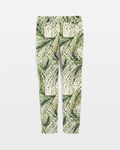 Brigitte™ Slim Ankle Palm-Print Pants - Chico's