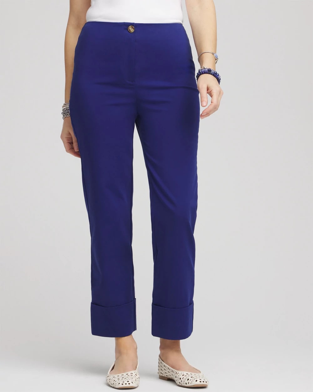 Stretch Sateen Cropped Pants - Chico's