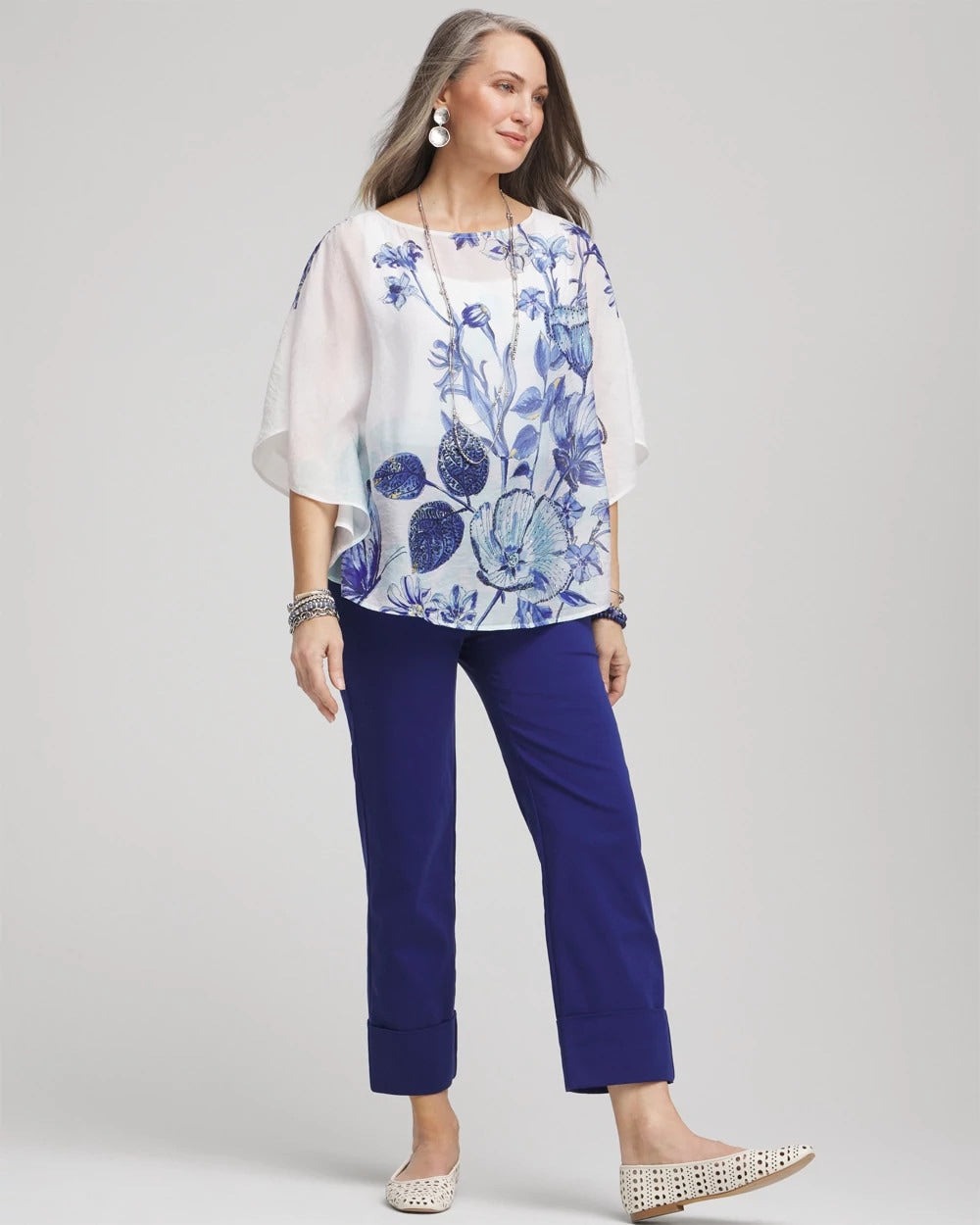 Stretch Sateen Cropped Pants - Chico's