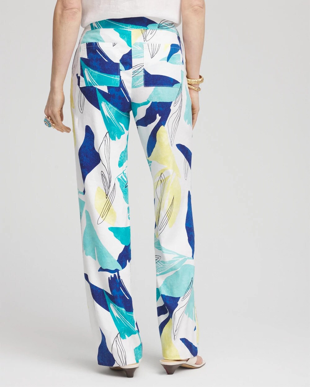 Tropical Linen Stretch Relaxed Pants - Chico's