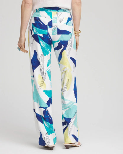 Tropical Linen Stretch Relaxed Pants - Chico's