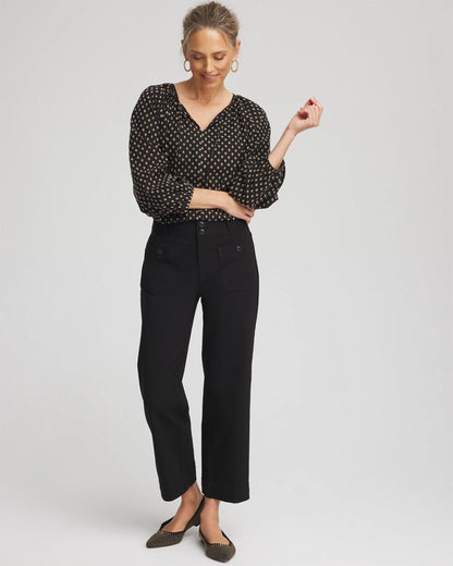 Emme Four Pocket Straight Cropped Pants - Chico's