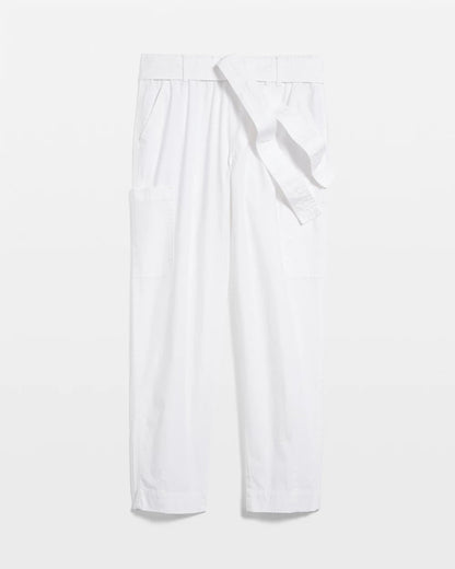 Poplin Pull-On Tapered-Leg Cropped Pants - Chico's
