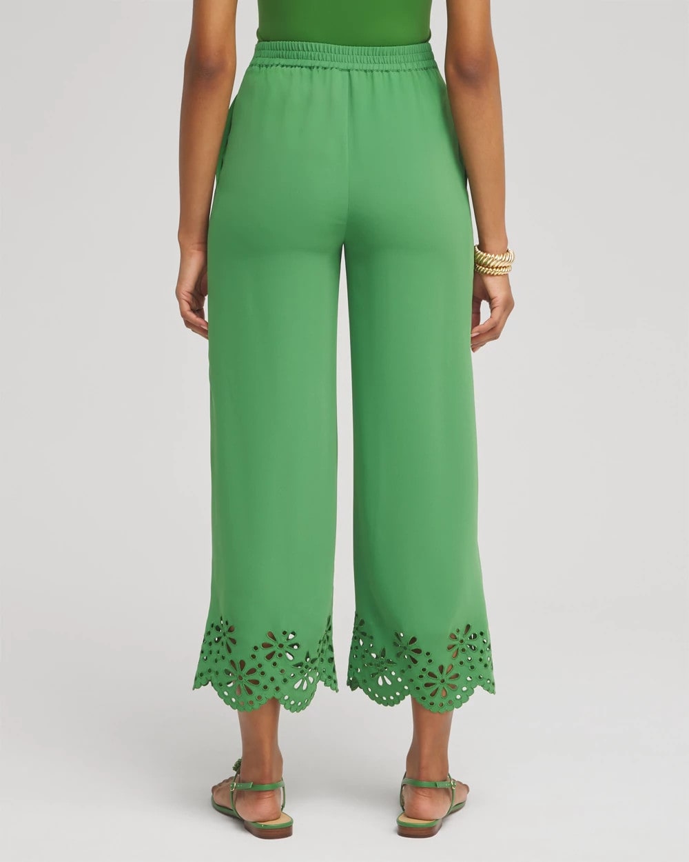Satin Eyelet Hem Culottes - Chico's