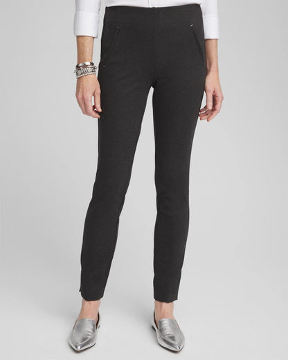 Juliet Trim Detail Ponte Ankle Pants - Chico's