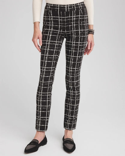 Brigitte Plaid Slim Ankle Pants - Chico's