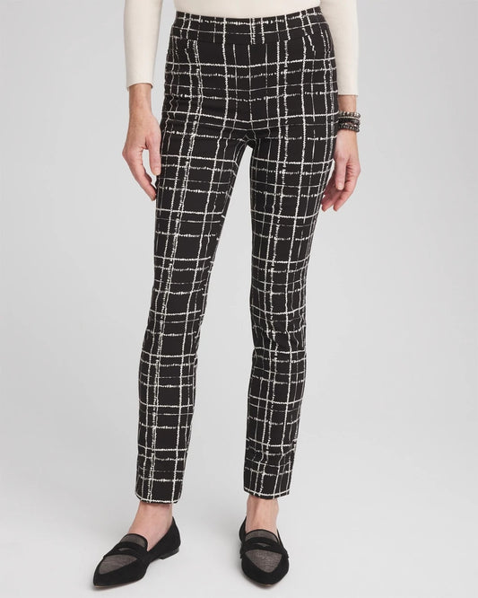 Brigitte Plaid Slim Ankle Pants - Chico's