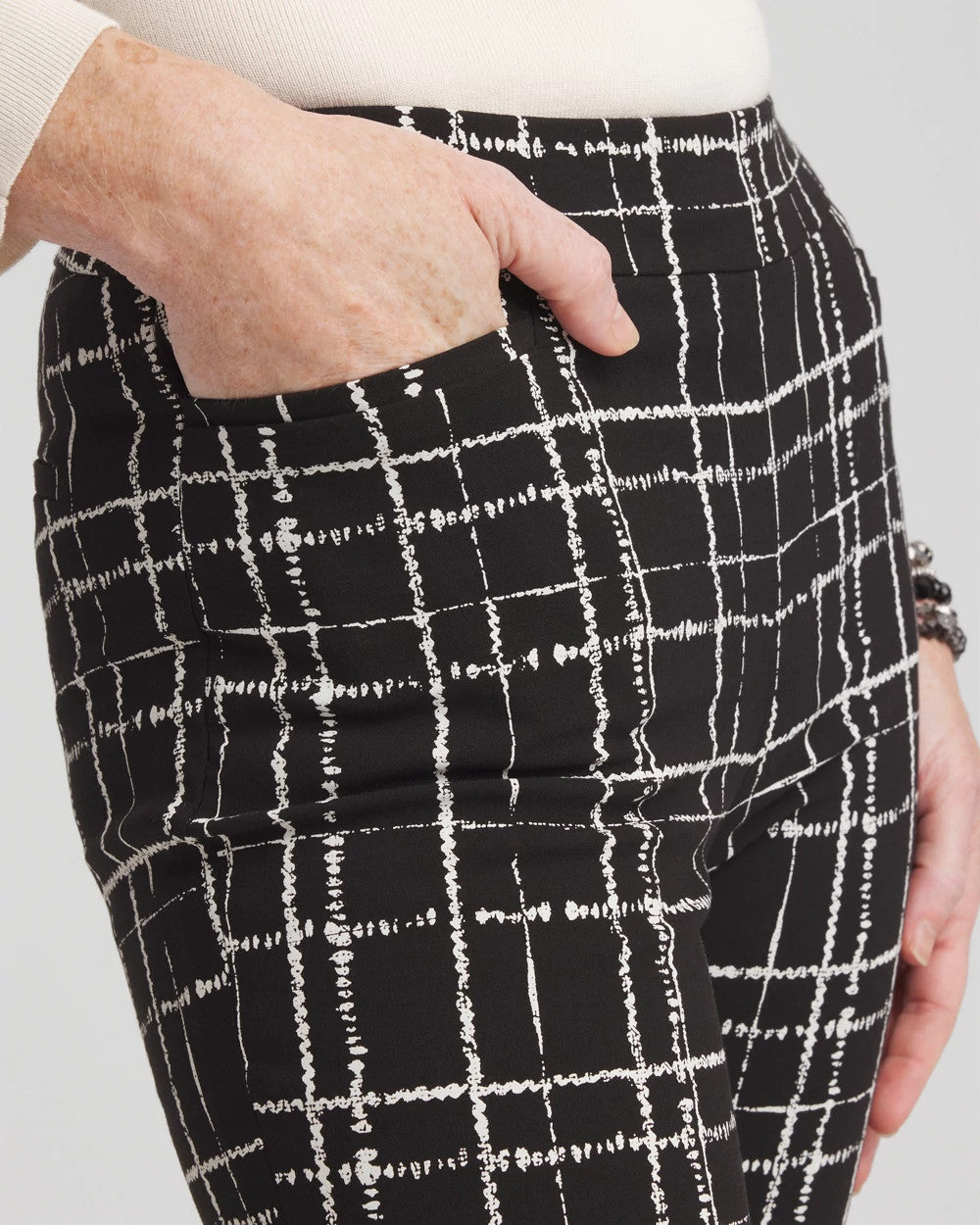 Brigitte Plaid Slim Ankle Pants - Chico's