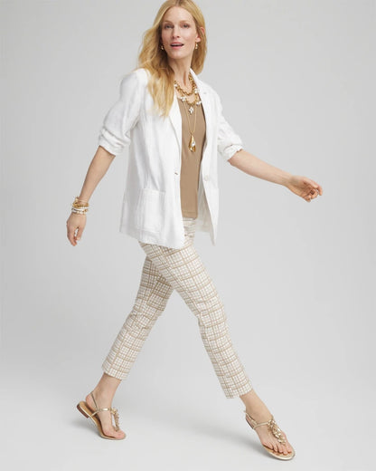 Brigitte™ Plaid Cropped Pants - Chico's