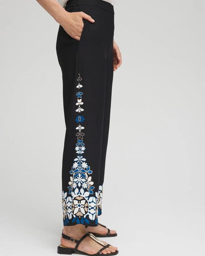 Placed Floral Print Soft Cropped Pants - Chico's