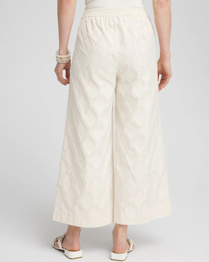 Textured Wide Leg Cropped Pants - Chico's
