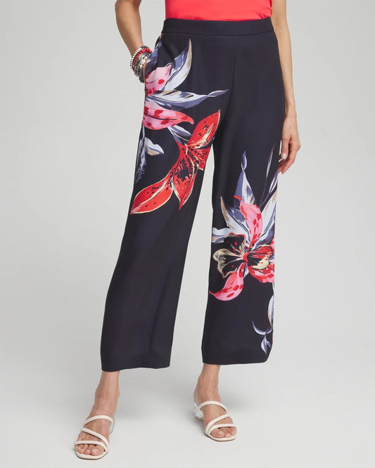 Floral Print Soft Cropped Pants - Chico's