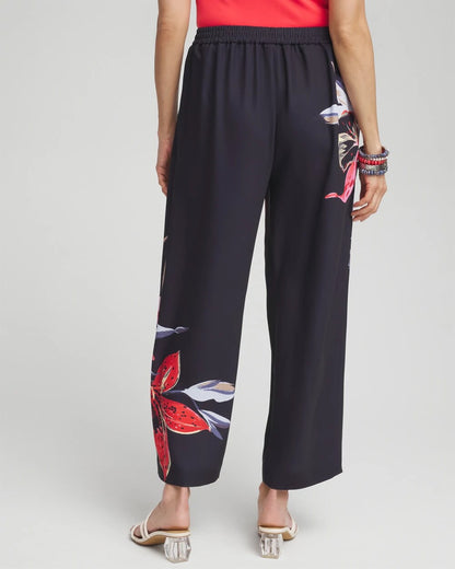 Floral Print Soft Cropped Pants - Chico's