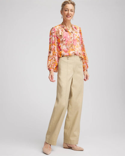 Utility Twill Straight Leg Pants - Chico's