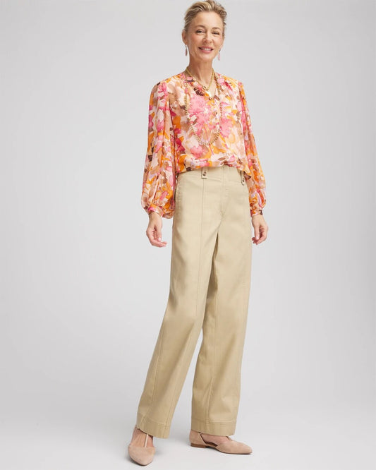Utility Twill Straight Leg Pants - Chico's