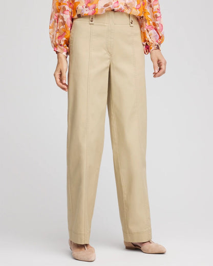 Utility Twill Straight Leg Pants - Chico's
