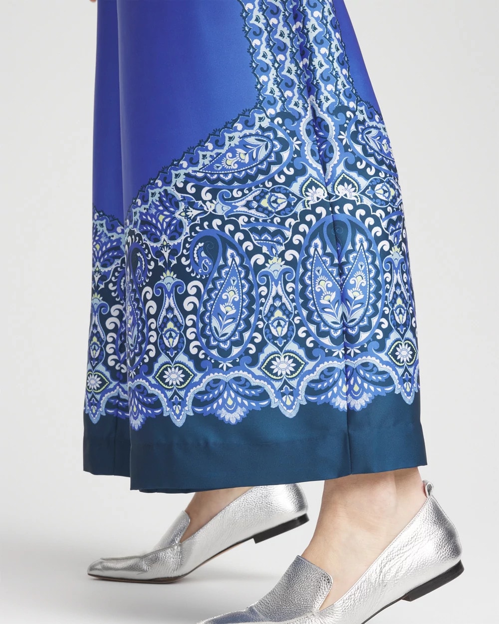 Pull-on Paisley Drawstring Cropped Pants - Chico's