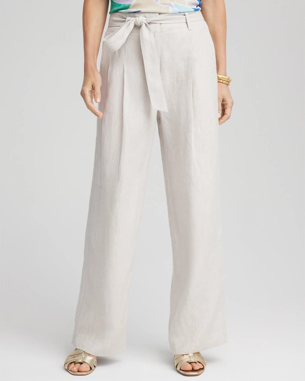 Hollywood Waist Belted Linen Pants - Chico's