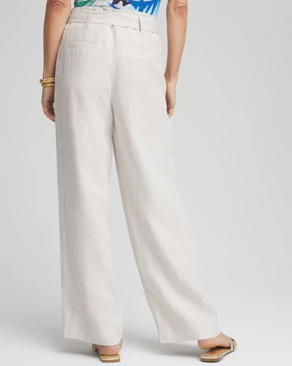 Hollywood Waist Belted Linen Pants - Chico's