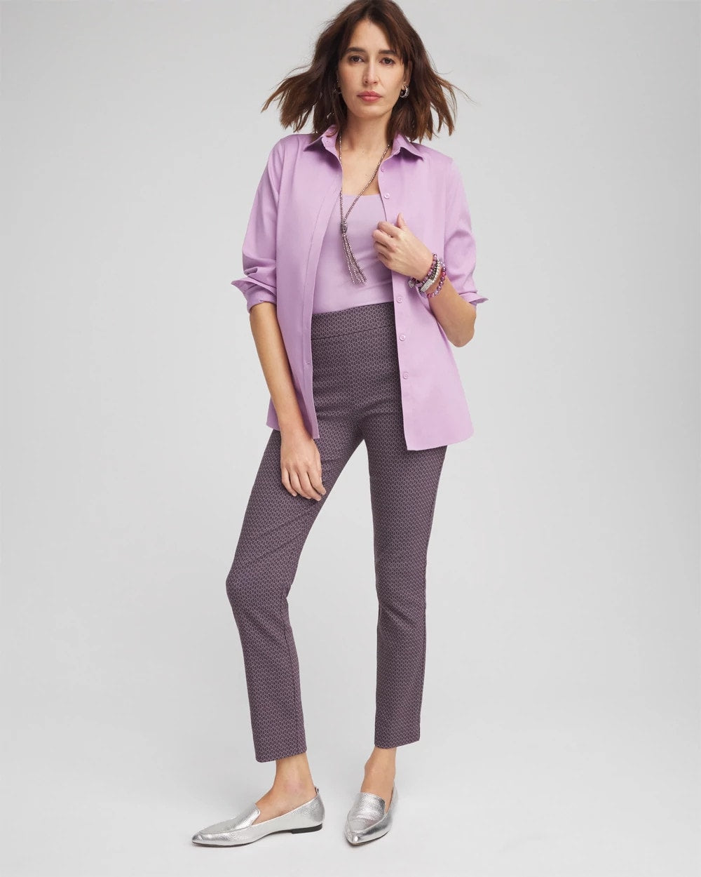 Brigitte Geo Slim Ankle Pants - Chico's
