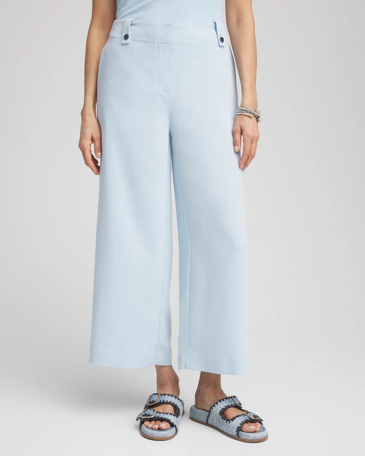 Crepe Wide-Leg Culotte Pants - Chico's
