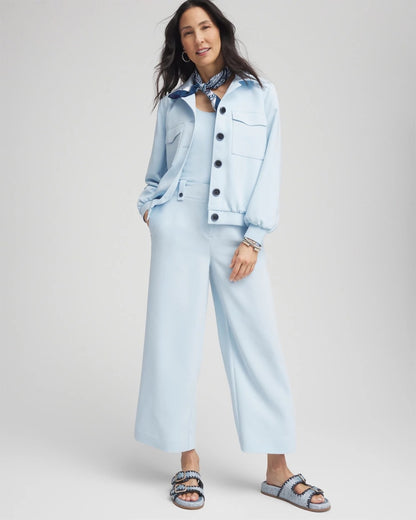 Crepe Wide-Leg Culotte Pants - Chico's