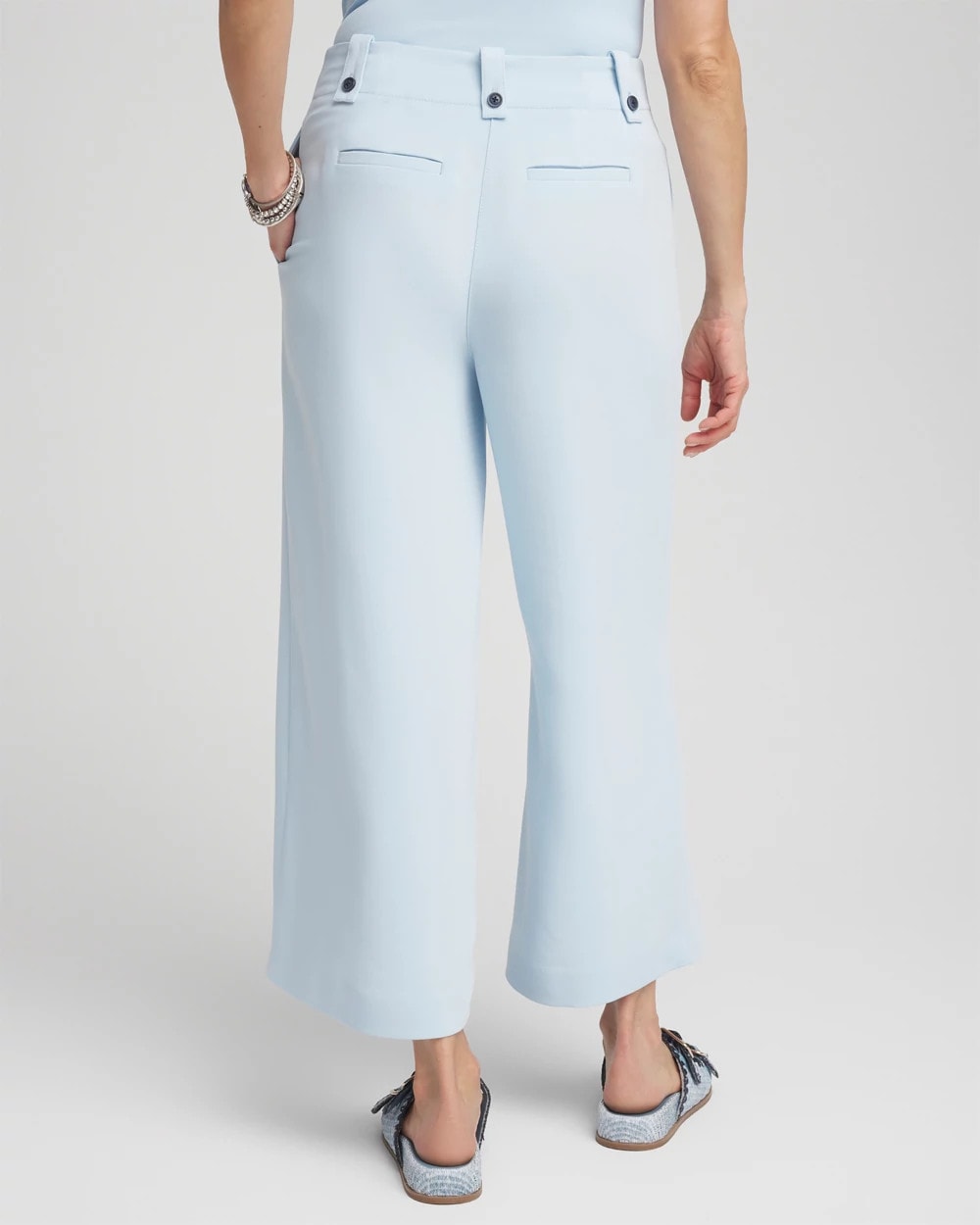 Crepe Wide-Leg Culotte Pants - Chico's