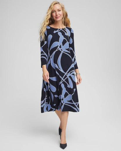 Travelers™ Abstract Midi Dress - Chico's