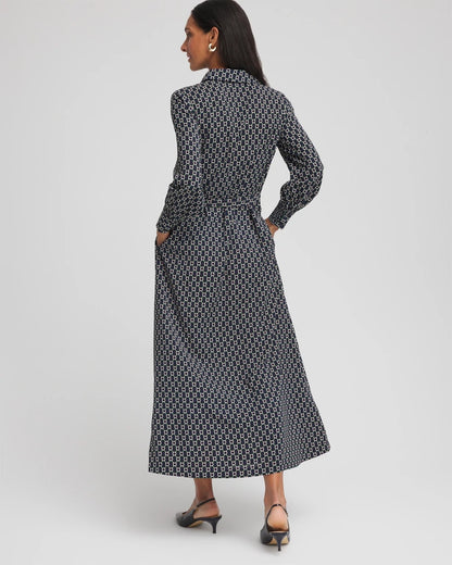 Chain Print Maxi Shirtdress - Chico's