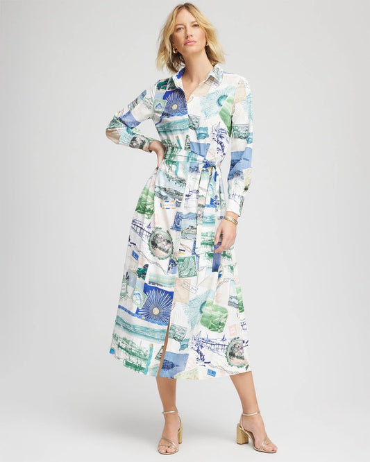 Port Call Maxi Shirtdress - Chico's