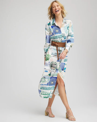 Port Call Maxi Shirtdress - Chico's