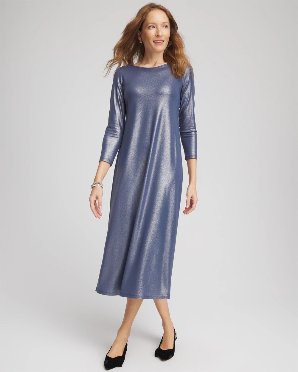 Foiled Jersey Knit Maxi Dress - Chico's