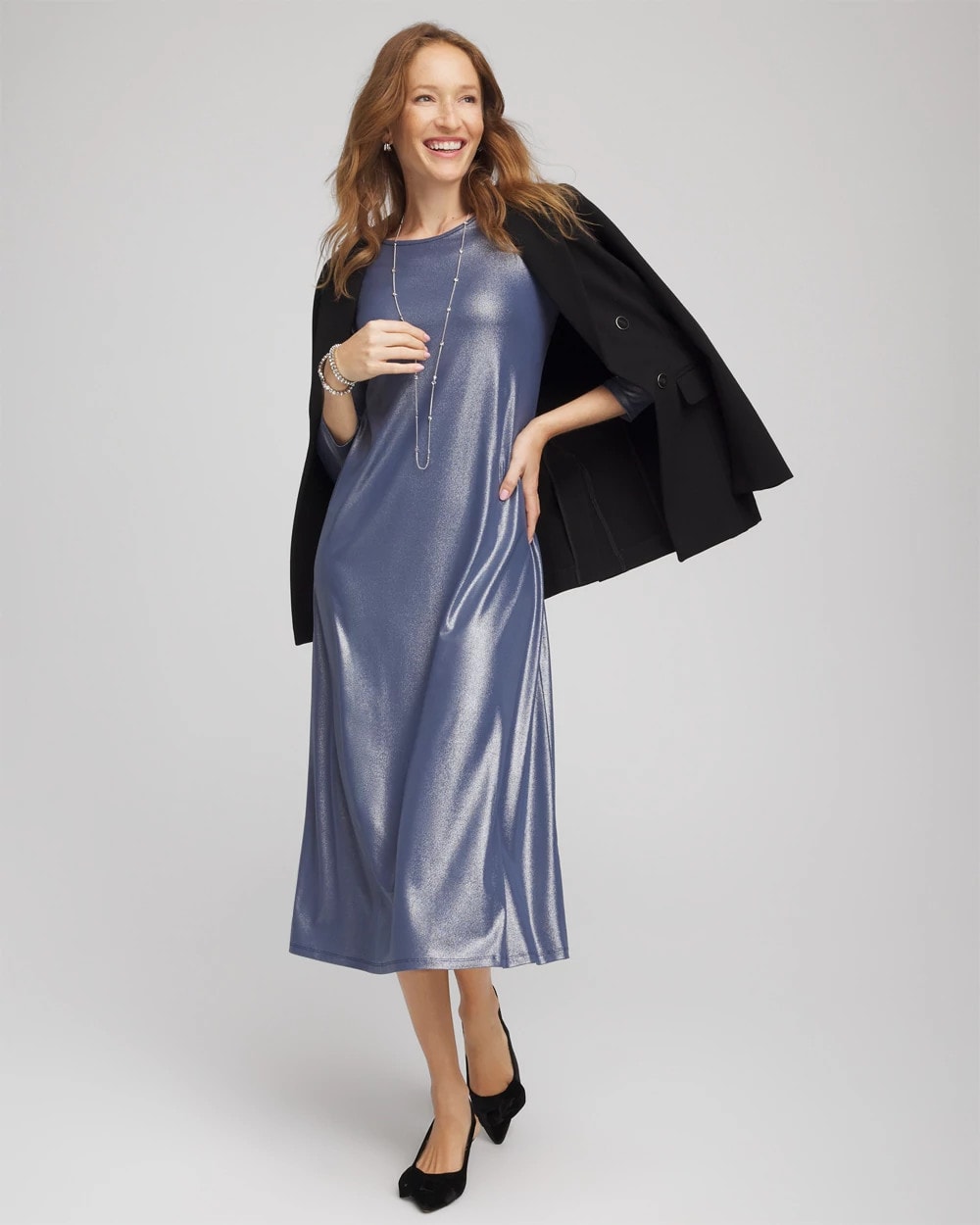 Foiled Jersey Knit Maxi Dress - Chico's
