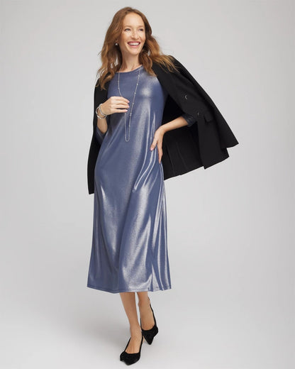 Foiled Jersey Knit Maxi Dress - Chico's