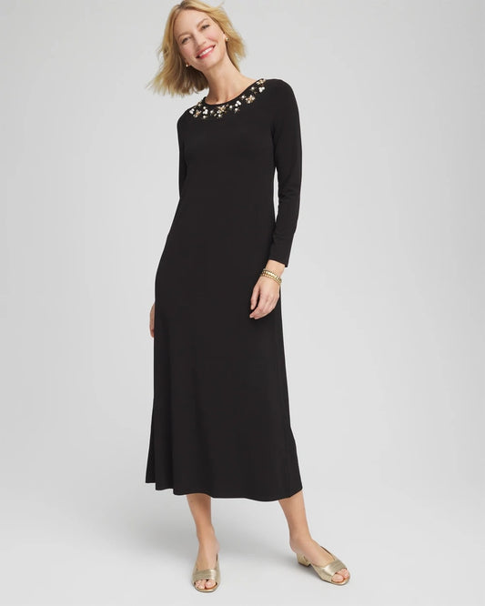 Embellished Column Maxi Dress - Chico's