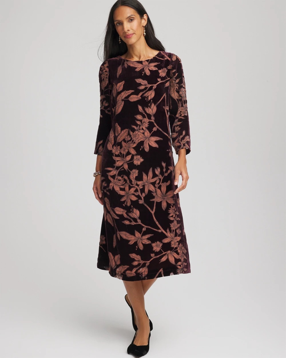 Burnout Velvet Midi Dress - Chico's