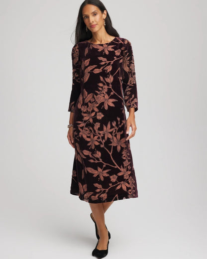 Burnout Velvet Midi Dress - Chico's