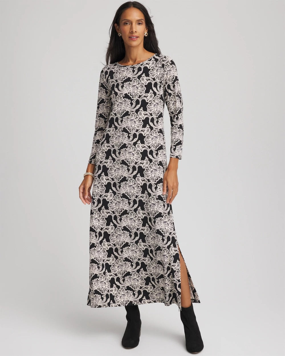 Printed Jersey Knit Maxi Dress - Chico's