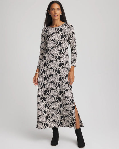 Printed Jersey Knit Maxi Dress - Chico's